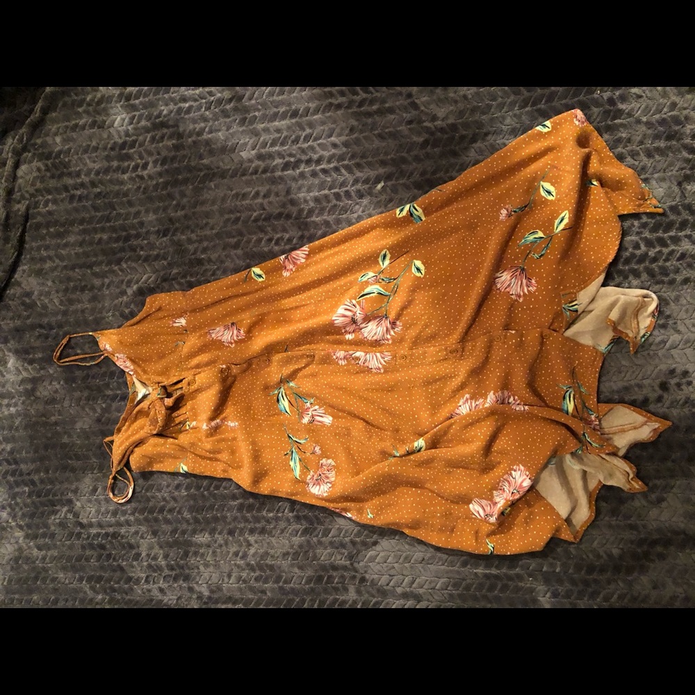 ORANGE MAXI DRESS - Picture 4 of 4